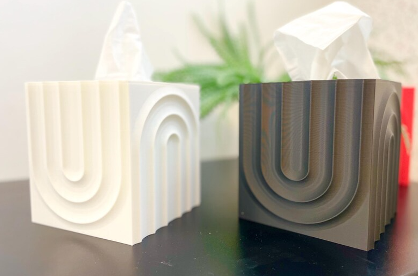 Echo Square Tissue Box Cover | Minimalist Modern Decor | Tissue Holder - Image 7