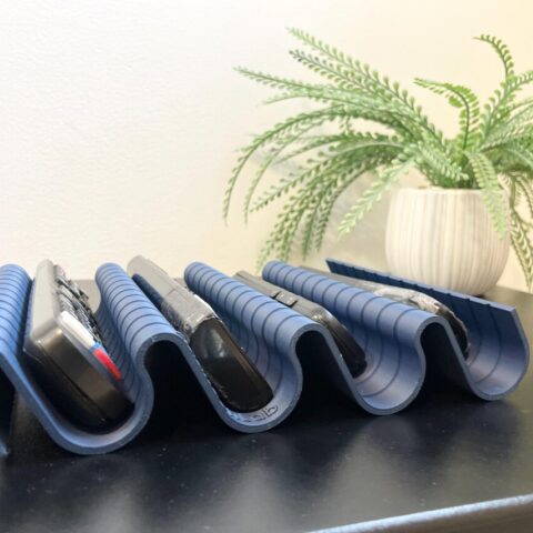 WaveNest Remote TV holder | Minimalist 3D Printed TV Remote Storage
